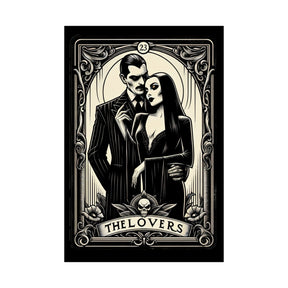 Morticia & Gomez 'The Lovers' Tarot Style Framed Poster - Goth Cloth Co.Poster92937150788127324060