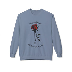 Morticia & Gomez 'Torture Without You' Gothic Rose Sweatshirt - Goth Cloth Co.Sweatshirt48533130268111410196