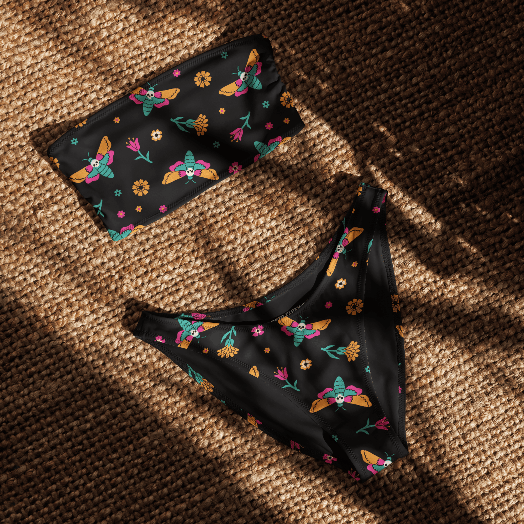 Moth Magic Bandeau Bikini Top - Goth Cloth Co.5910920_22682