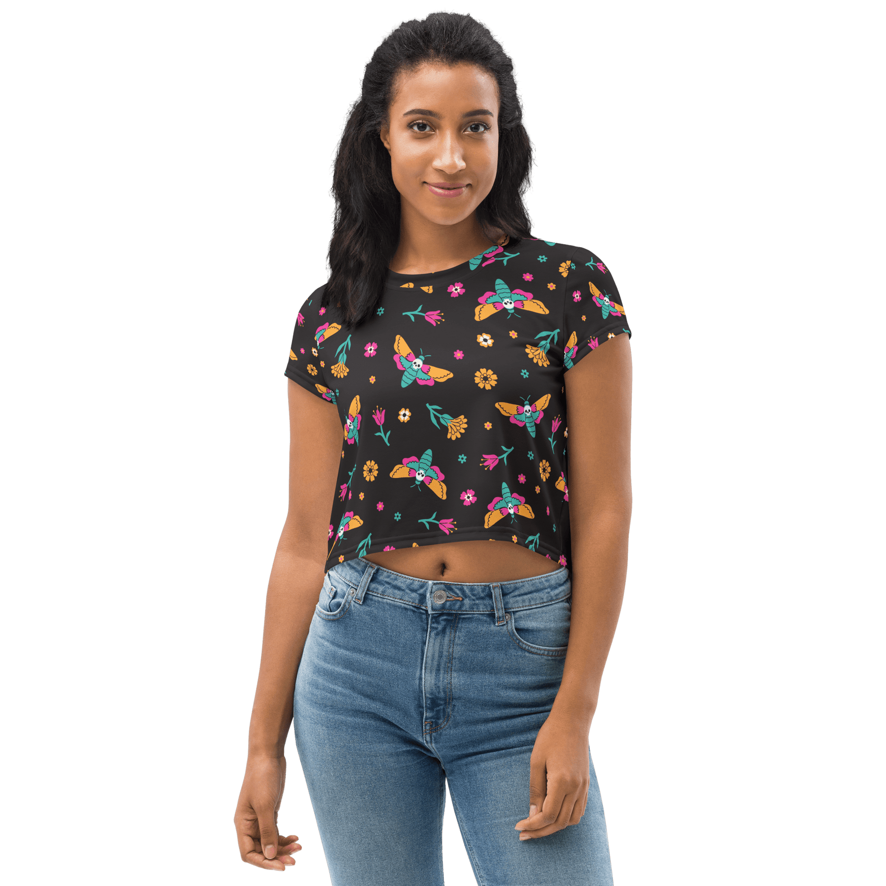Moth Magic Crop Top - Goth Cloth Co.3163434_9340