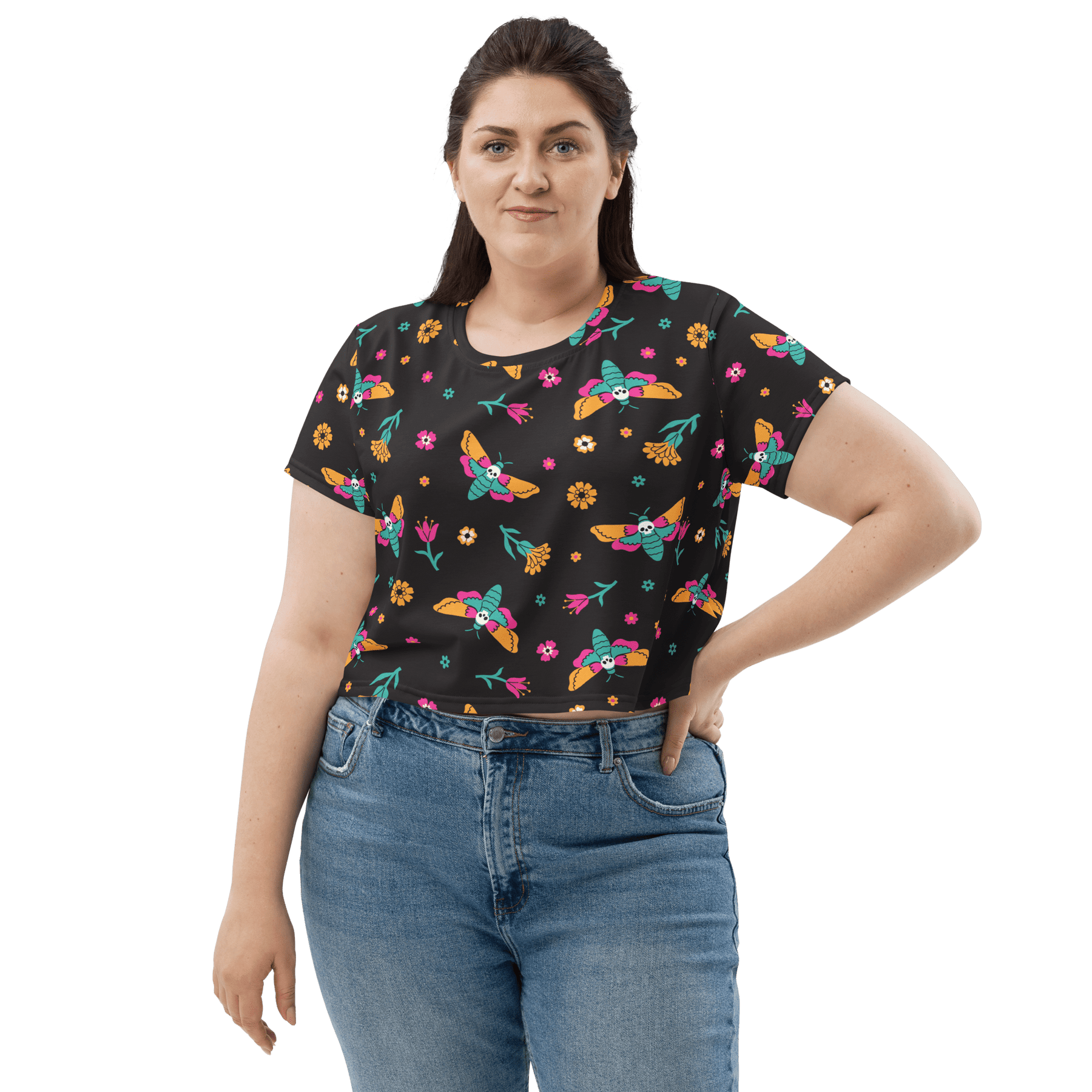 Moth Magic Crop Top - Goth Cloth Co.3163434_9340