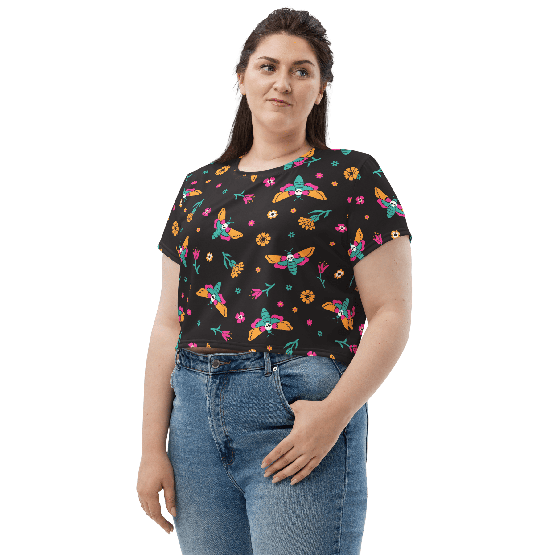 Moth Magic Crop Top - Goth Cloth Co.3163434_9340