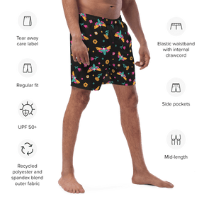 Moth Magic Men's Lined Swim Trunks - Goth Cloth Co.6051836_14636