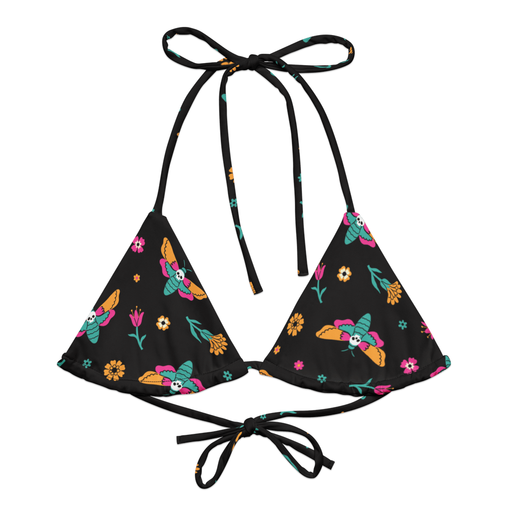 Moth Magic String Bikini Top | Punk Swimwear