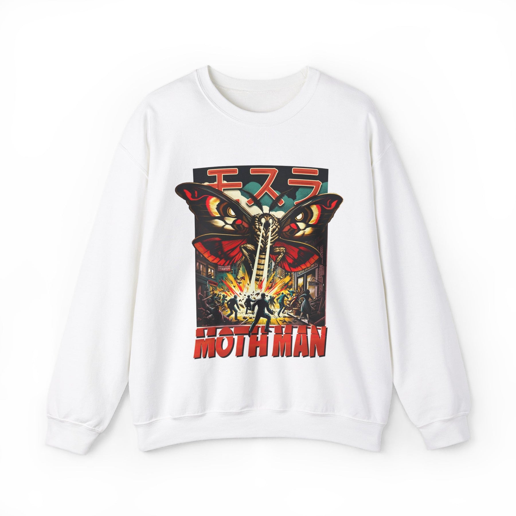 Mothman City Attack Crewneck Sweatshirt - Goth Cloth Co.Sweatshirt14745917461502625038