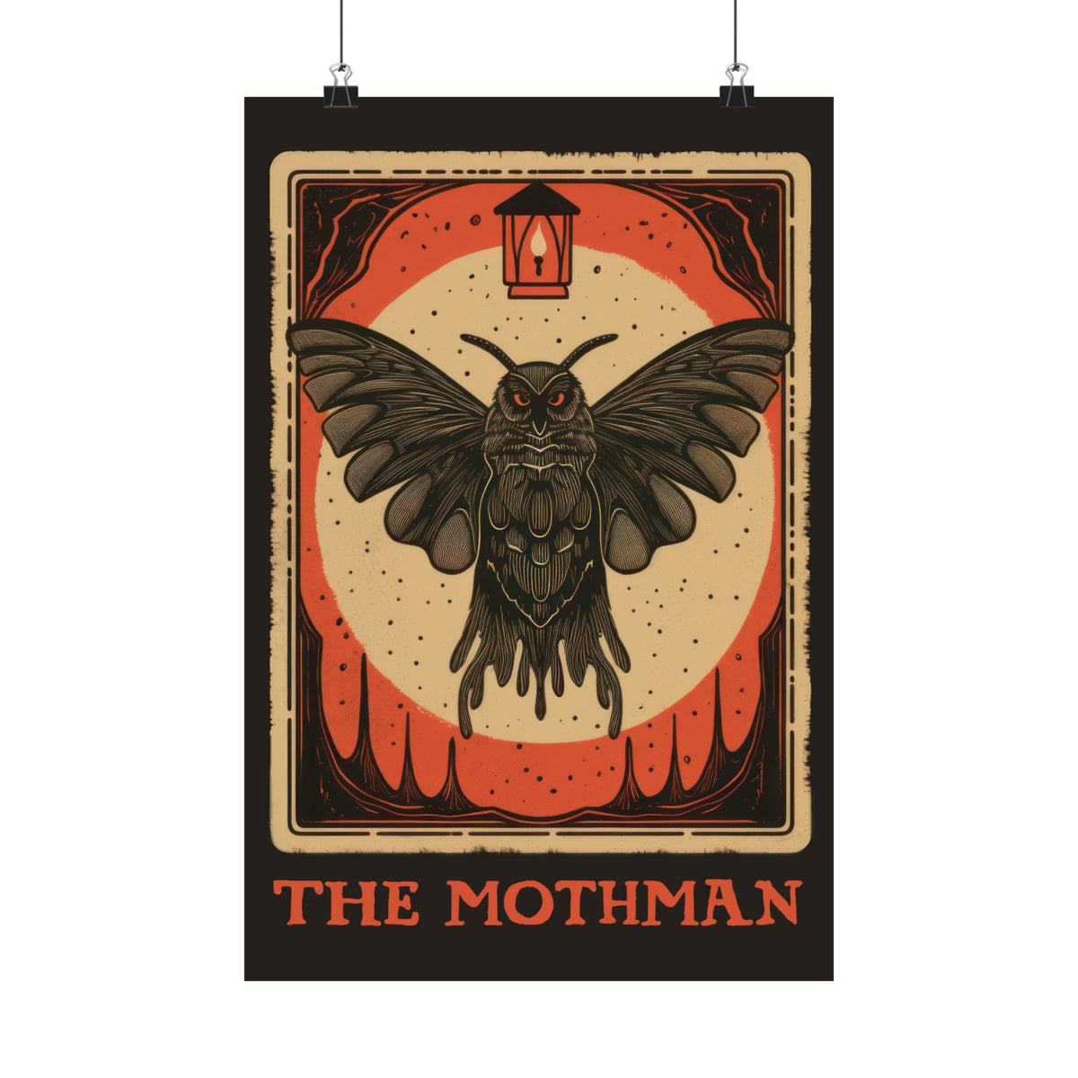 Mothman Tarot Card Art Print - Goth Cloth Co.Poster10327549614588532905