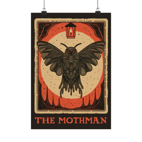Mothman Tarot Card Art Print - Goth Cloth Co.Poster20676457920591801805