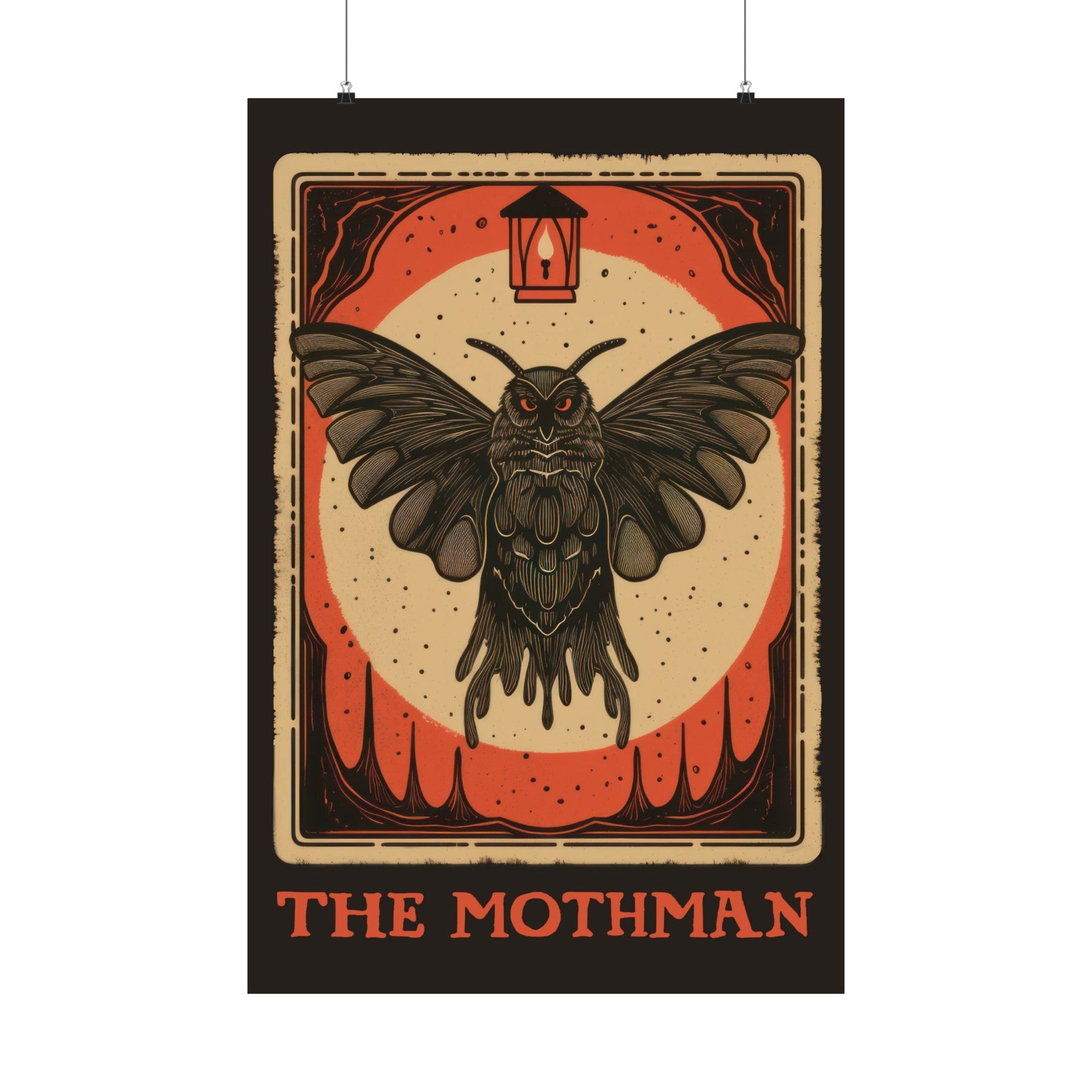 Mothman Tarot Card Art Print - Goth Cloth Co.Poster27075891212257053815