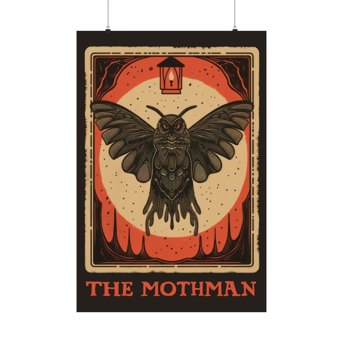 Mothman Tarot Card Art Print - Goth Cloth Co.Poster80216538428750423538