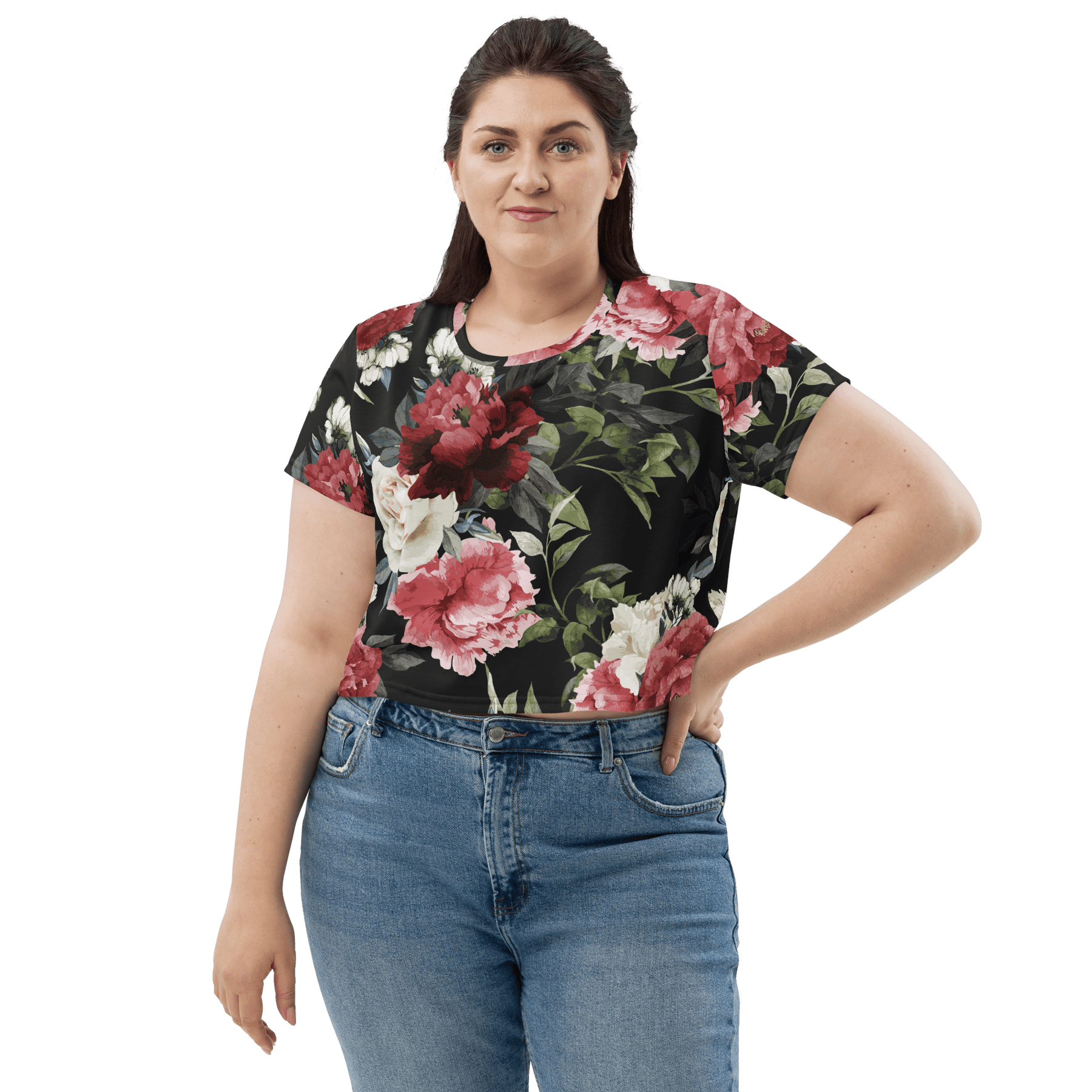 Mourning Rose Crop Top - Goth Cloth Co.4312898_9340