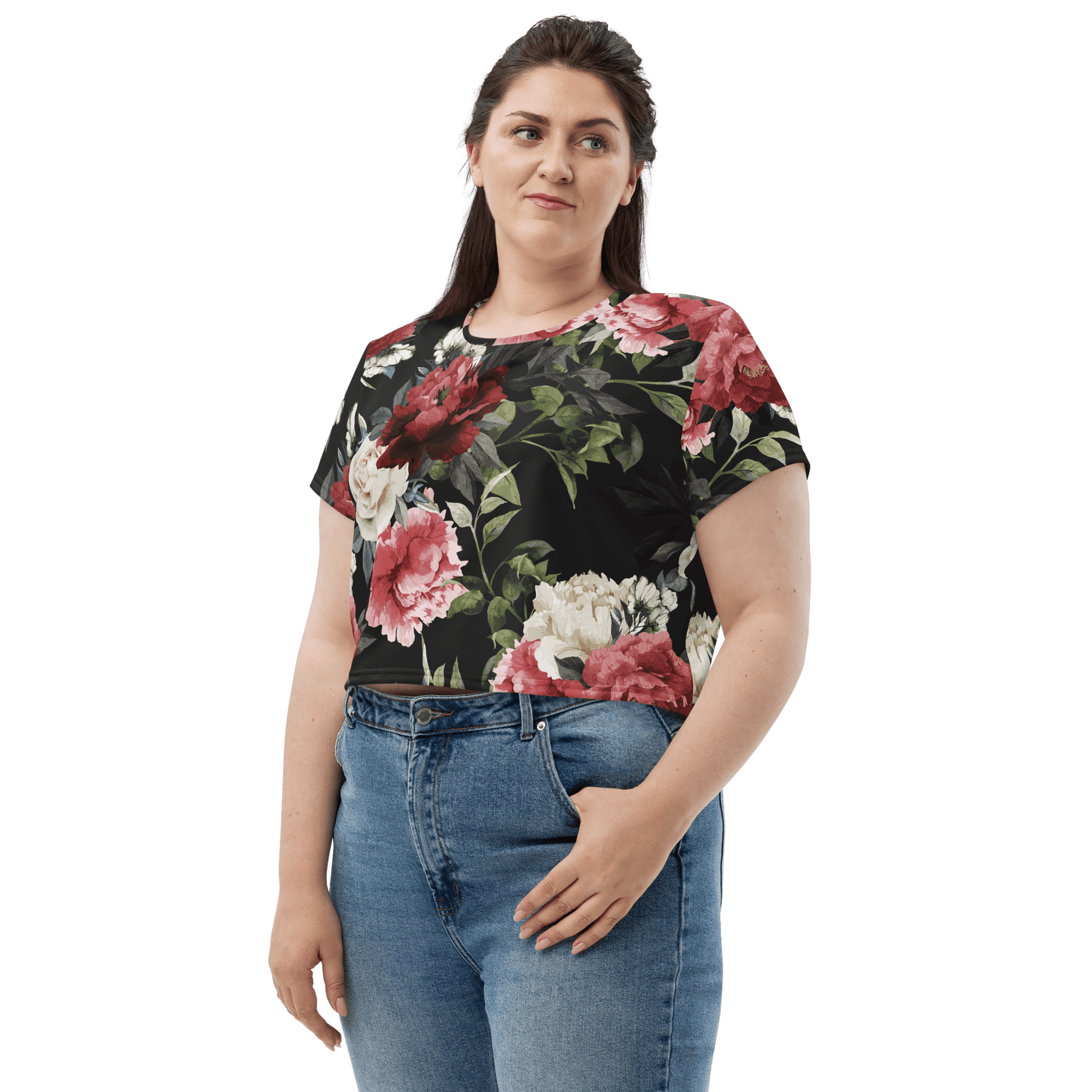 Mourning Rose Crop Top - Goth Cloth Co.4312898_9340