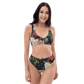 Mourning Rose High - Waisted Sport Bikini Bottom - Goth Cloth Co.8880846_12042