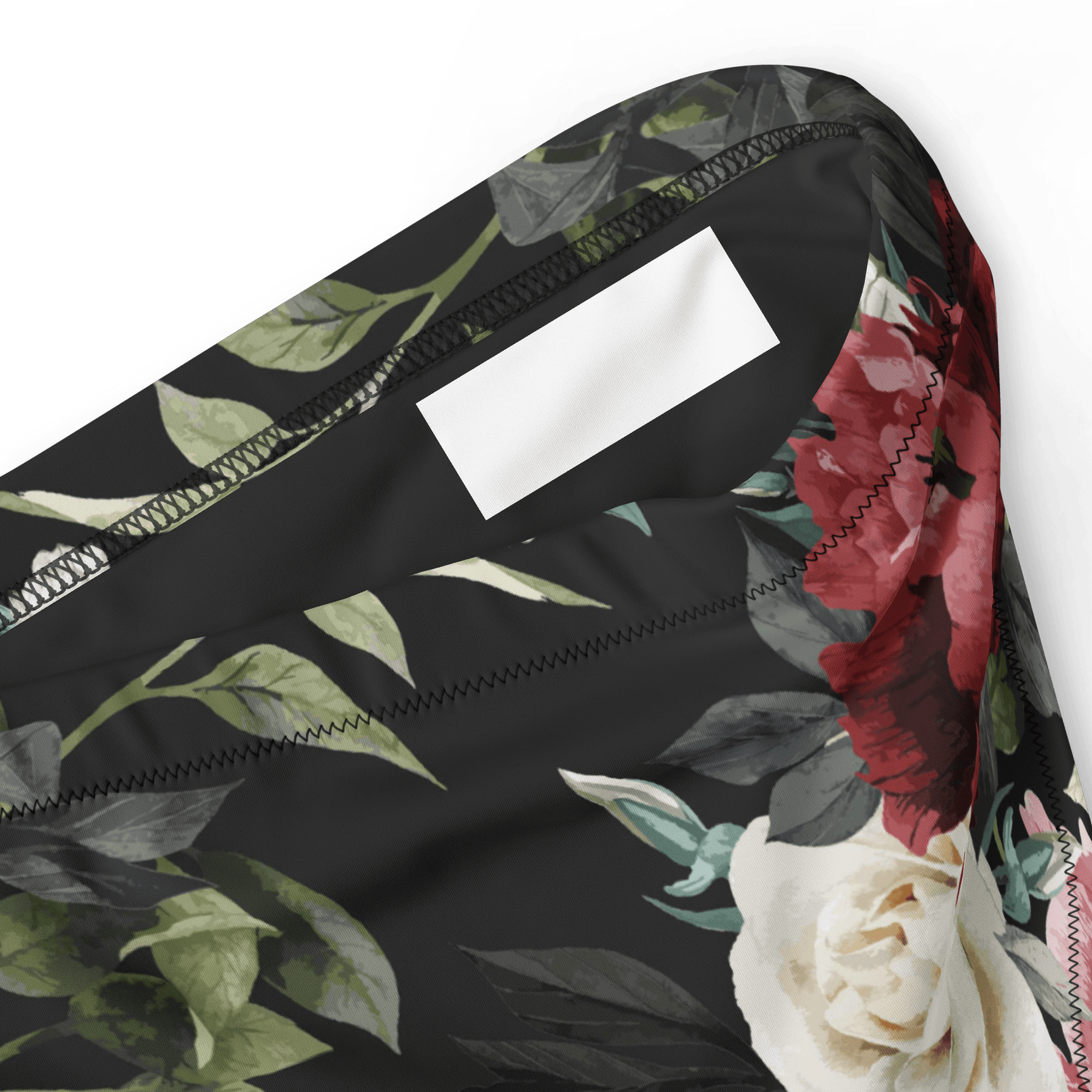 Mourning Rose High - Waisted Sport Bikini Bottom - Goth Cloth Co.8880846_12042