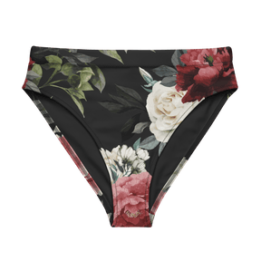 Mourning Rose High - Waisted Sport Bikini Bottom - Goth Cloth Co.8880846_12042