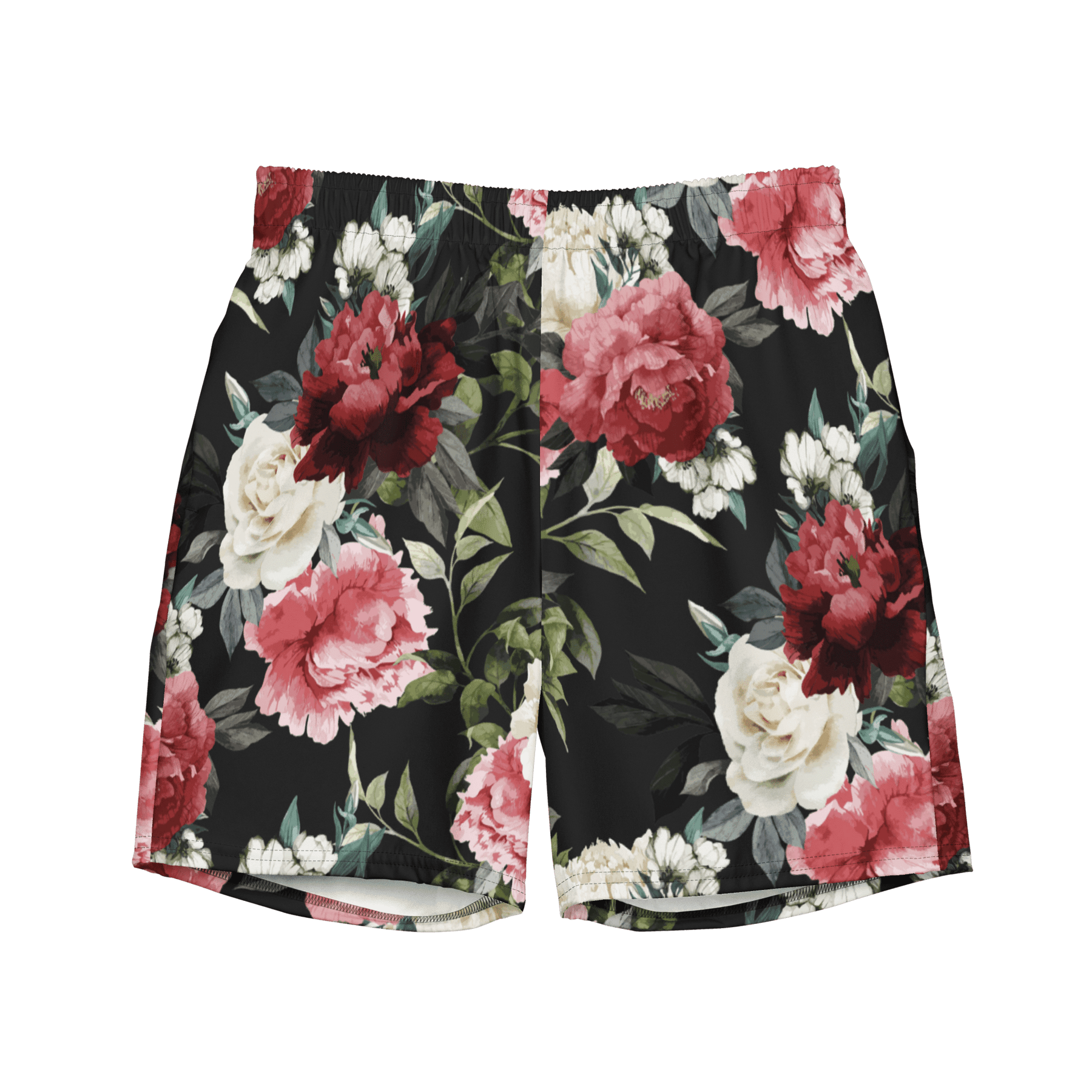 Mourning Rose Men's Lined Swim Trunks - Goth Cloth Co.5524525_14636