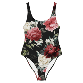 Mourning Rose One - Piece Swimsuit - Goth Cloth Co.3497826_9014