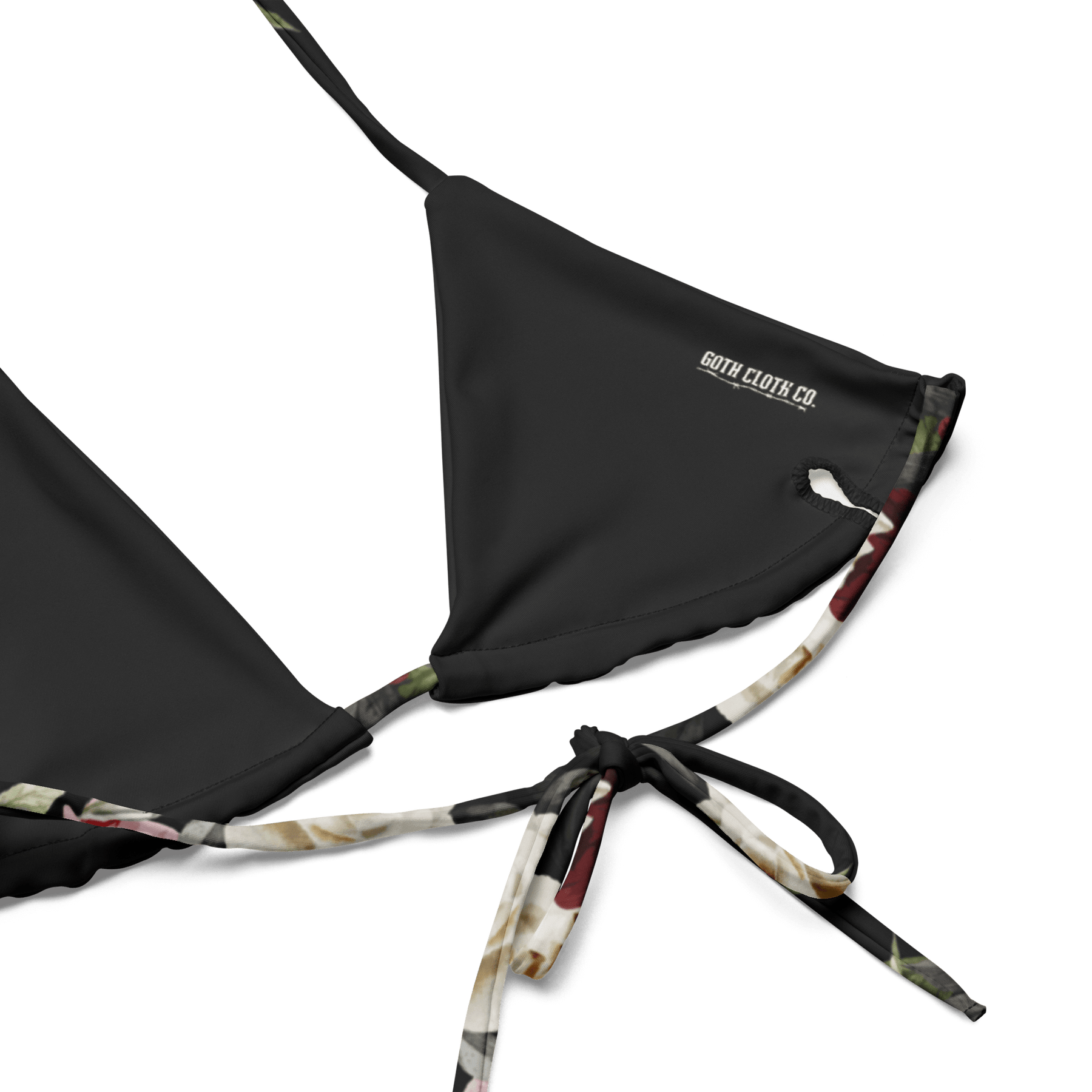 Mourning Rose String Bikini Top - Goth Cloth Co.3079419_16564