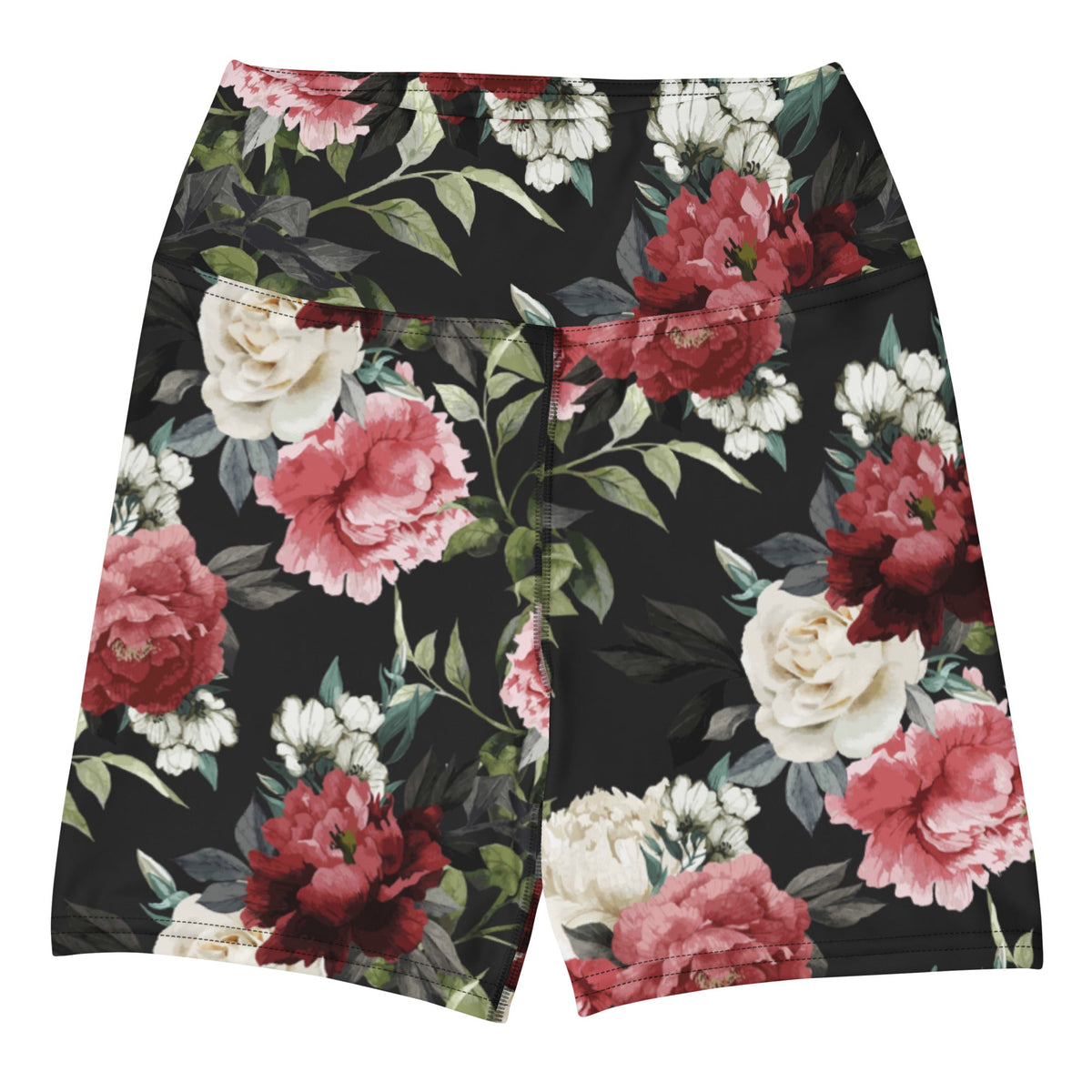 Mourning Rose Yoga Shorts - Goth Cloth Co.5570894_9079
