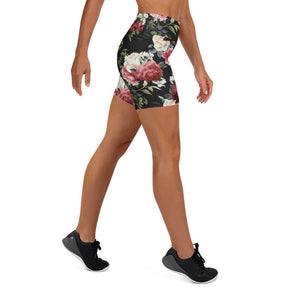Mourning Rose Yoga Shorts - Goth Cloth Co.5570894_9079