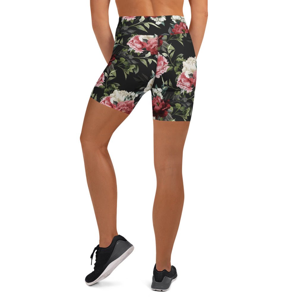 Mourning Rose Yoga Shorts - Goth Cloth Co.5570894_9079
