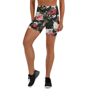 Mourning Rose Yoga Shorts - Goth Cloth Co.5570894_9079