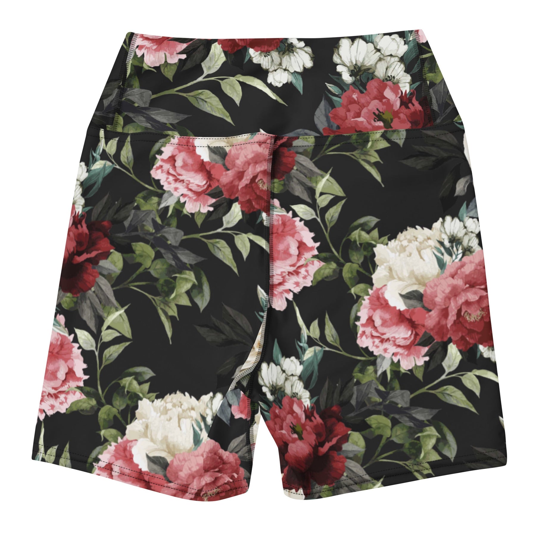 Mourning Rose Yoga Shorts - Goth Cloth Co.5570894_9079