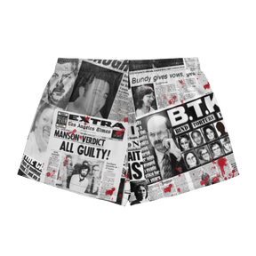 Murder Ink Silky Pajama Shorts - Goth Cloth Co.3519867_20988