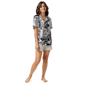 Murder Ink Silky Pajama Top - Goth Cloth Co.7699885_20964