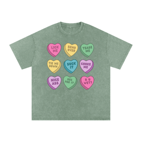 Naughty Hearts Snow Washed Oversized T-Shirt - Goth Cloth Co.260128PODPQ1547013