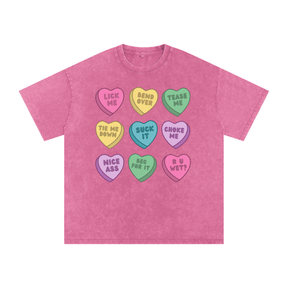 Naughty Hearts Snow Washed Oversized T-Shirt - Goth Cloth Co.260128PODPQ1547025