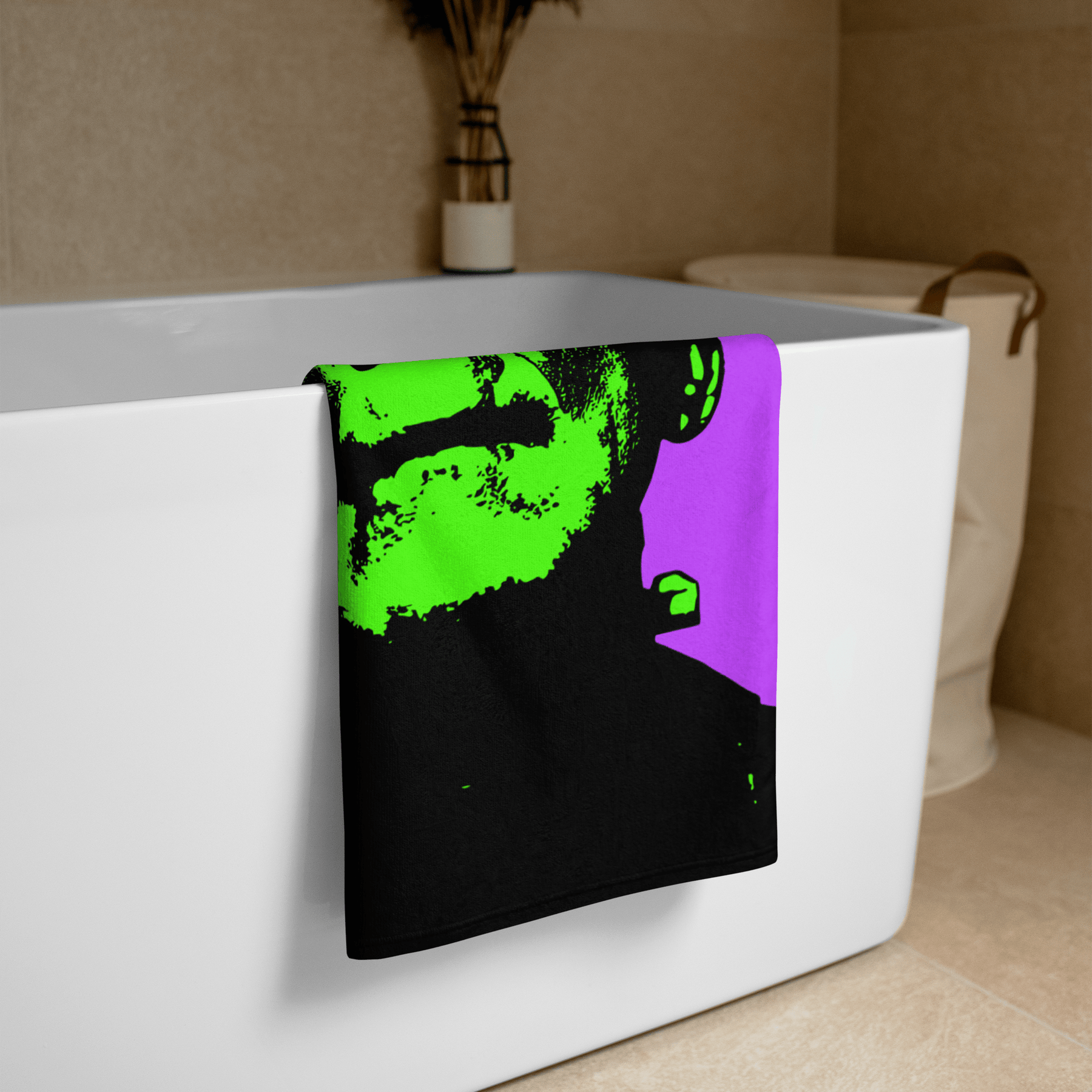 Neon Frankenstein Towel - Goth Cloth Co.5936890_8874