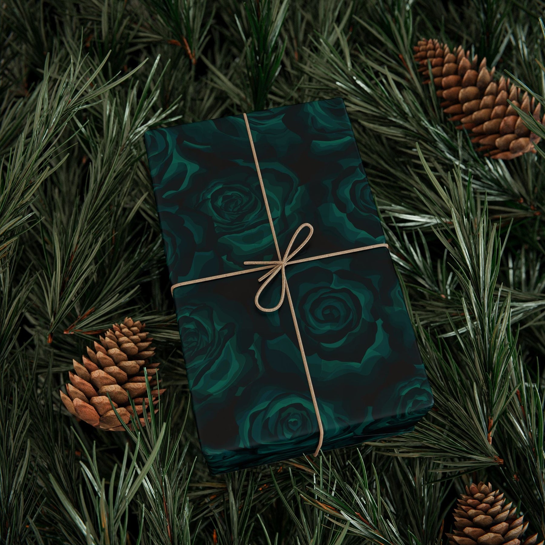 Neon Roses Gothic Spooky Gift Wrap - Goth Cloth Co.Home Decor33342437013995002063