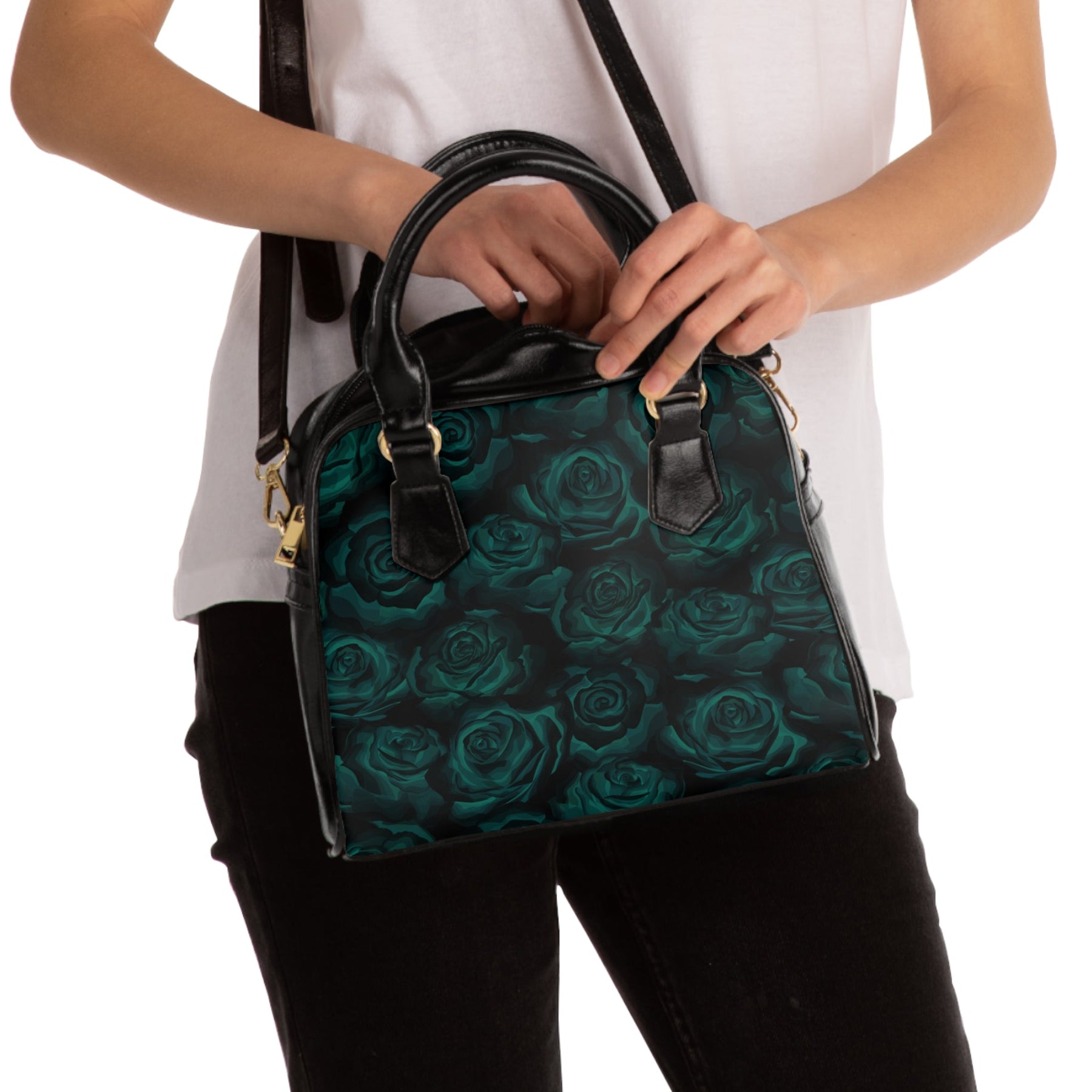 Neon Roses Shoulder Handbag - Goth Cloth Co.Bags19980828931924936737