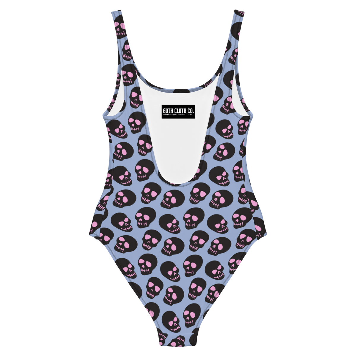 Neon Skull One - Piece Swimsuit (Ready to Ship) - Goth Cloth Co.5373487_1203A