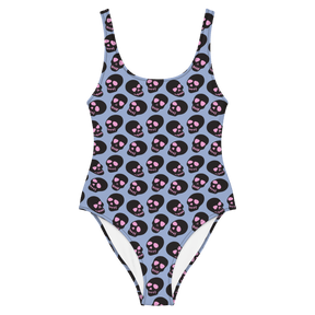 Neon Skull One-Piece Swimsuit - Goth Cloth Co.7482327_9014