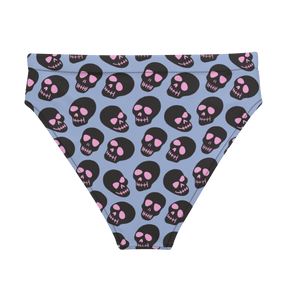 Neon Skull Sport High - Waisted Bikini Bottom - Goth Cloth Co.3278217_12042