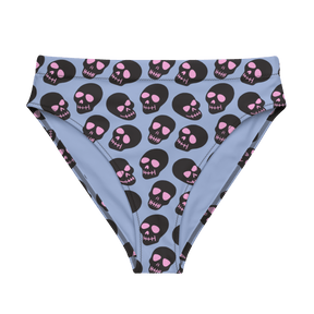 Neon Skull Sport High - Waisted Bikini Bottom - Goth Cloth Co.3278217_12042