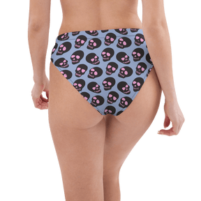 Neon Skull Sport High - Waisted Bikini Bottom - Goth Cloth Co.3278217_12042