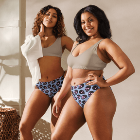 Neon Skull Sport High - Waisted Bikini Bottom - Goth Cloth Co.3278217_12042