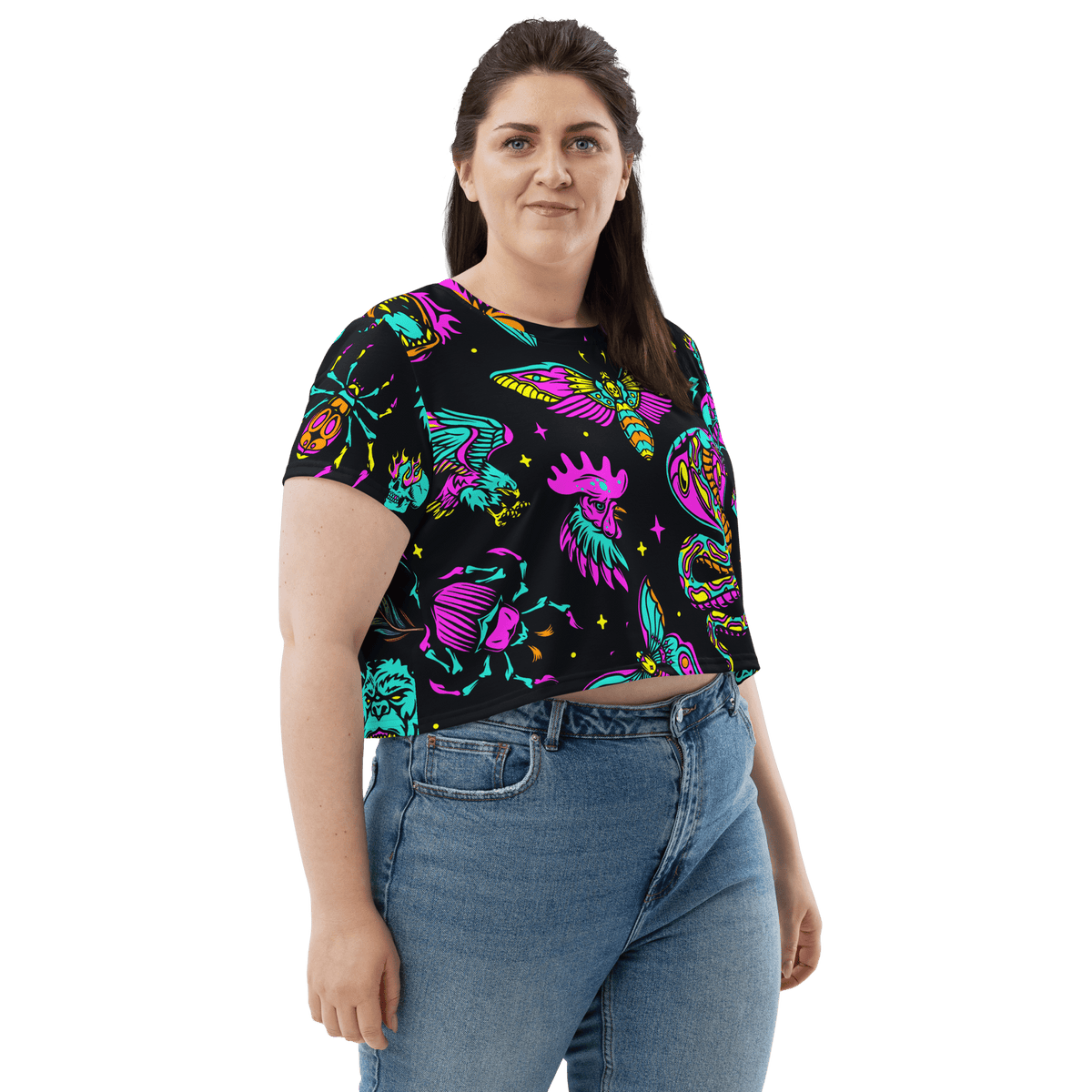 Neon Traditional Crop Top - Goth Cloth Co.9219322_9340
