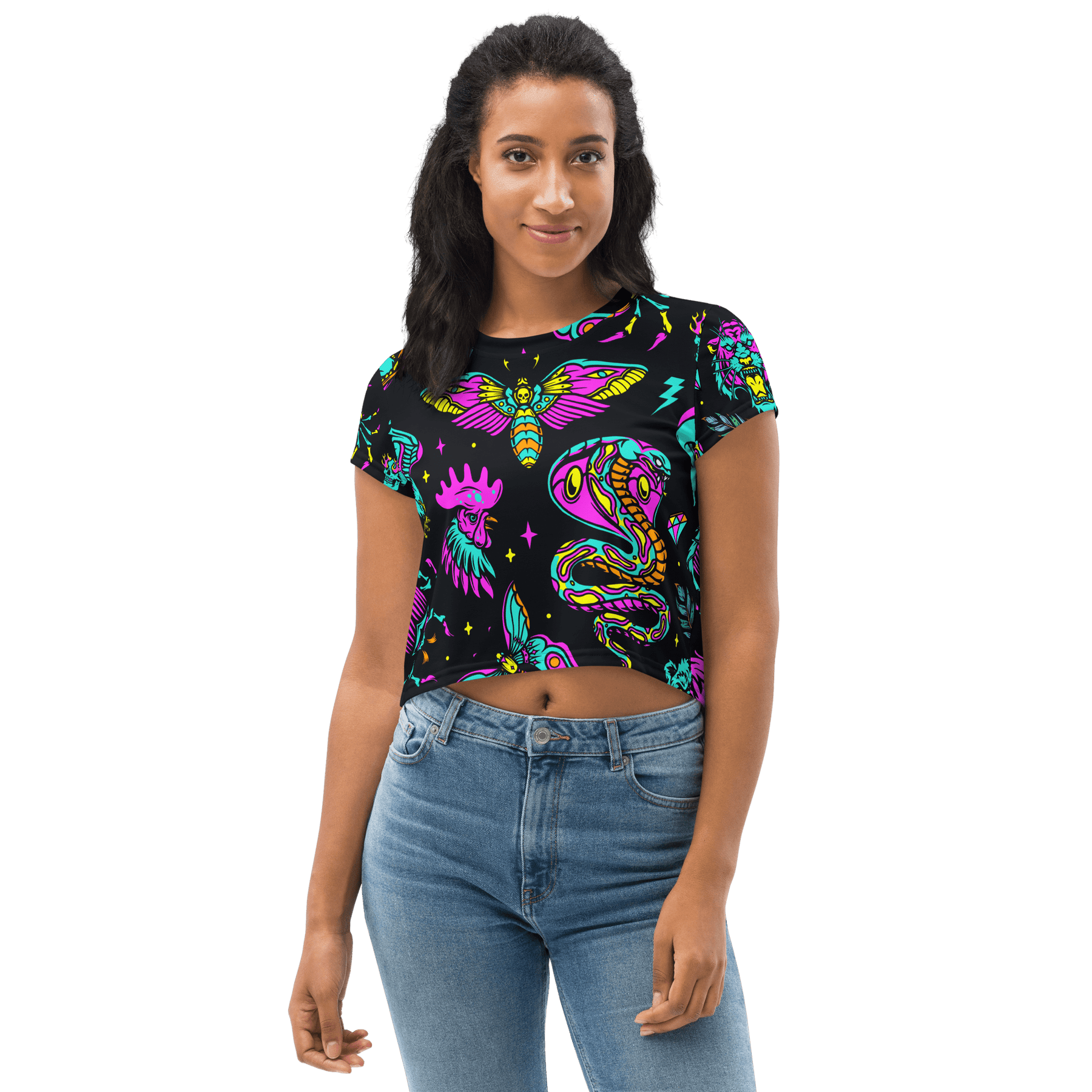 Neon Traditional Crop Top - Goth Cloth Co.9219322_9340