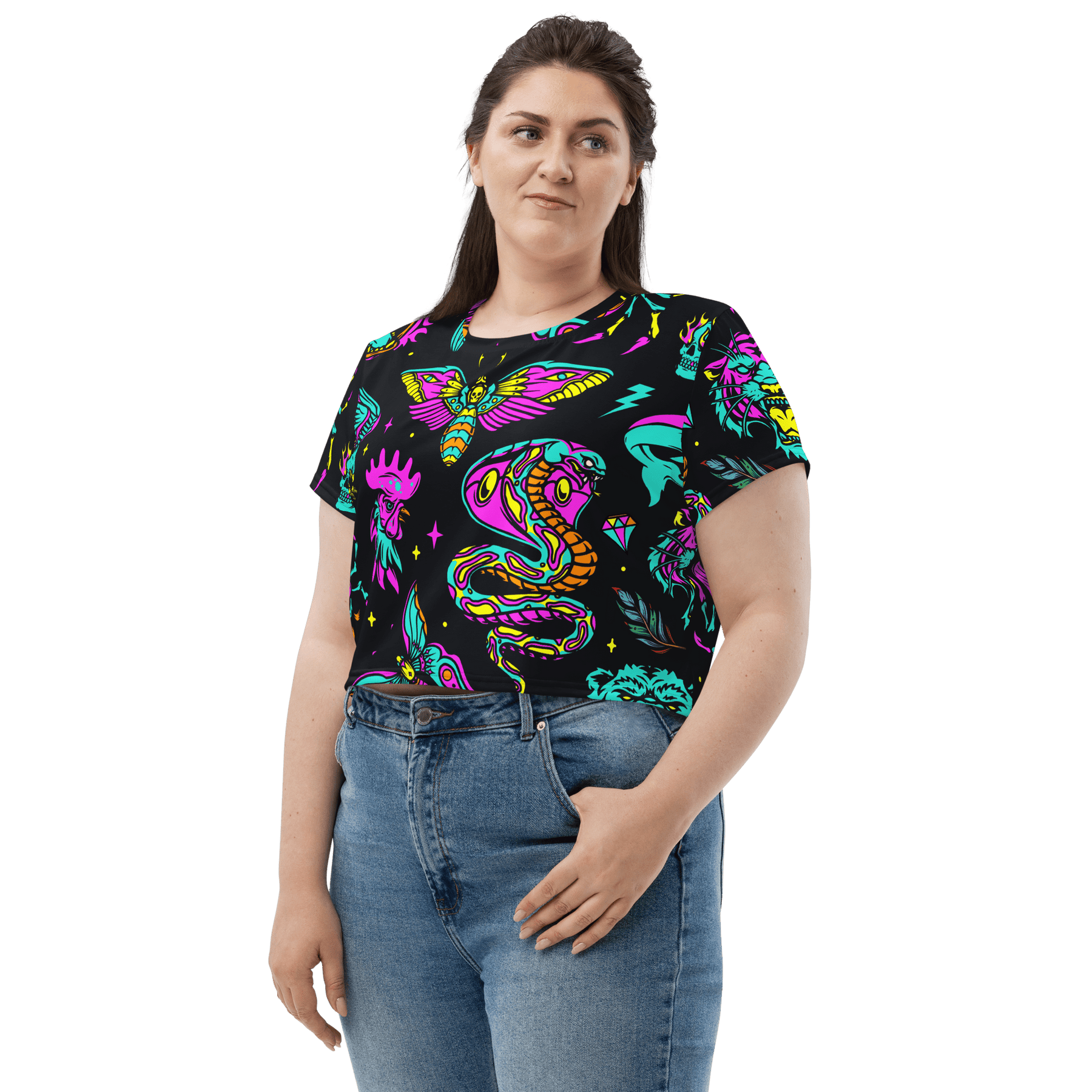 Neon Traditional Crop Top - Goth Cloth Co.9219322_9340