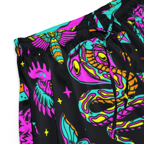 Neon Traditional Silky Pajama Shorts - Goth Cloth Co.6424832_20988