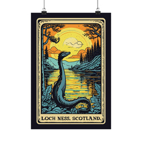 Nessie Loch Ness Tarot Card Art Print - Loch Ness, Scotland - Goth Cloth Co.Poster31939038941873383617