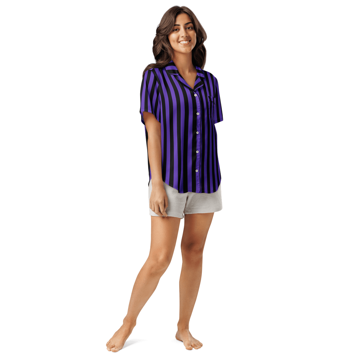 Nevermore Days Silky Pajama Top - Goth Cloth Co.9539081_20964
