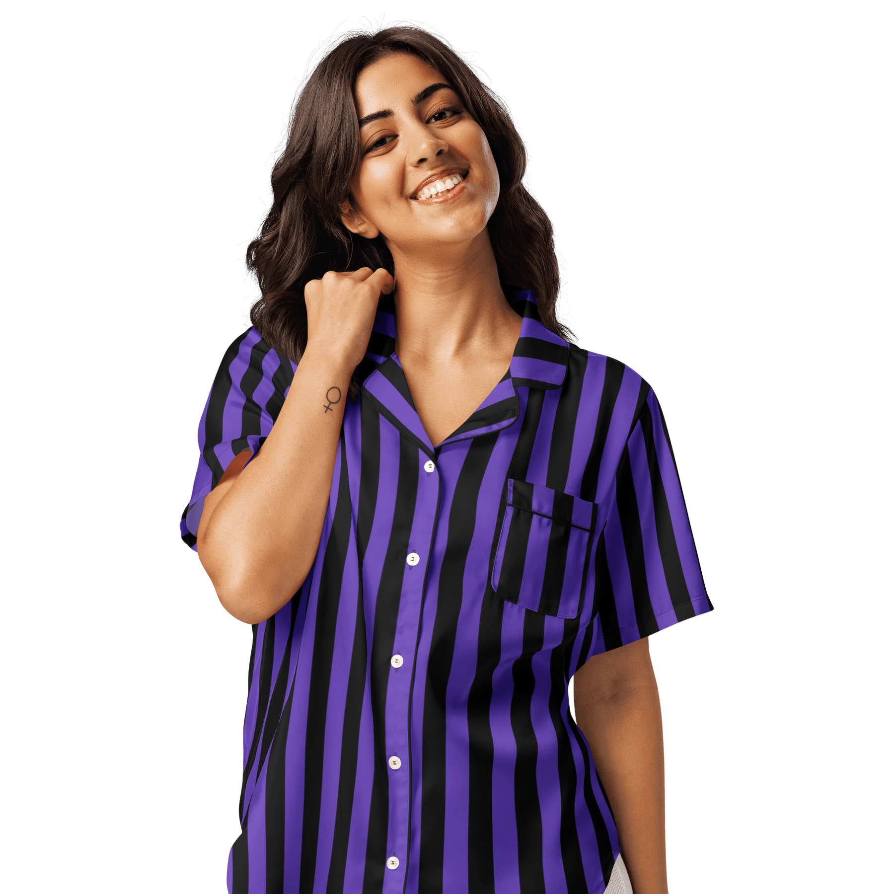 Nevermore Days Silky Pajama Top - Goth Cloth Co.9539081_20964