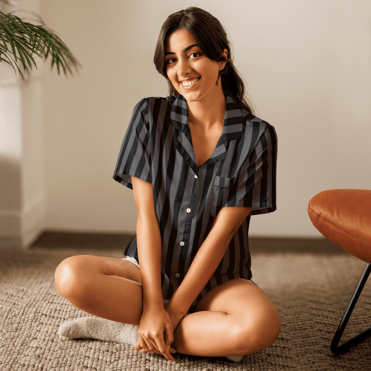 Nevermore Nights Silky Pajama Top - Goth Cloth Co.7729699_20964