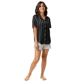 Nevermore Nights Silky Pajama Top - Goth Cloth Co.7729699_20964