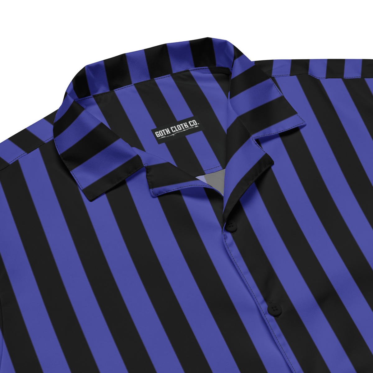 Nevermore Nights Striped Button - Up Shirt - Goth Cloth Co.3124941_17117