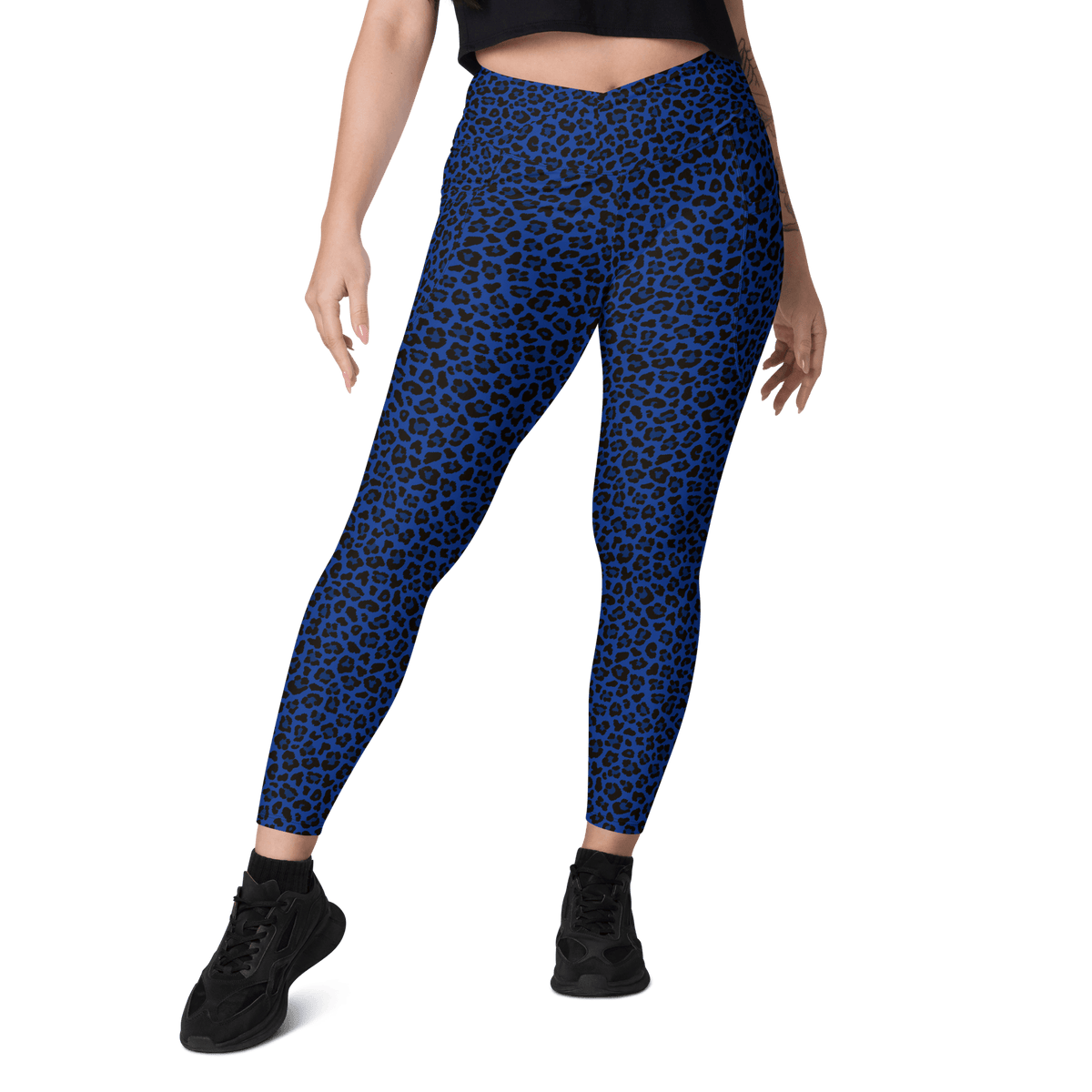 Noir Leopard Crossover Leggings with Pockets - Goth Cloth Co.8995625_14137